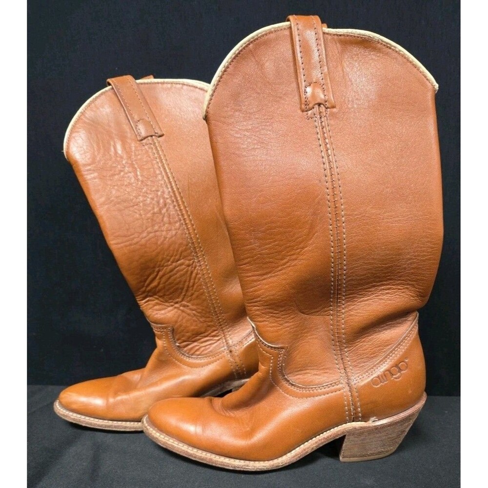Dingo Woman's Size 5.5 M Brown Leather Western Cowboy Calf Boots